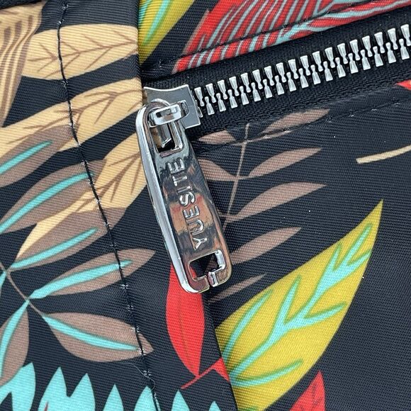 YUESITEBAGS TROPICAL FLORAL NYLON WATER RESISTANT LG CAPACITY CROSSBODY BAG - Picture 3 of 12